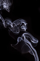 Wallpaper smoke background captured from incense stick.