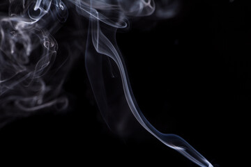 Wallpaper smoke background captured from incense stick.