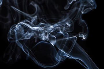 Wallpaper smoke background captured from incense stick.