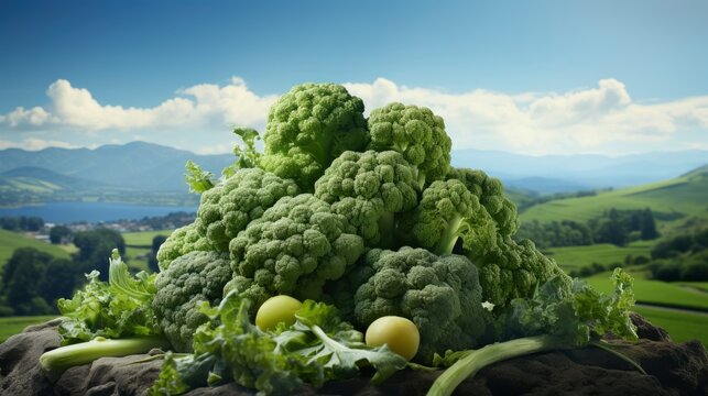 Creative Layout Made Kale Broccoli Green, Background Images, Hd Wallpapers, Background Image