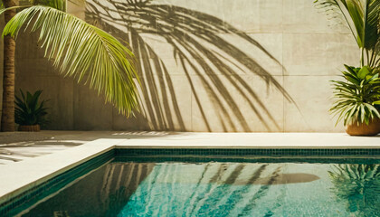 Luxury swimming pool in luxury hotel resort - Vintage Light Filter
