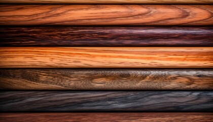 A Vibrant Collection of Multicolored Wooden Planks