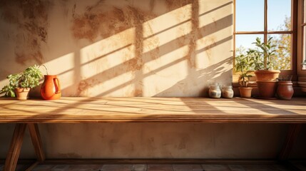 Empty Table On Beige Texture Wall, Background Images, Hd Wallpapers, Background Image