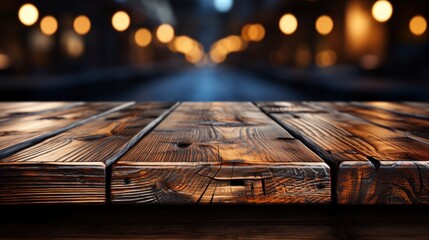 Empty Wooden Table Front Abstract Blurred, Background Images, Hd Wallpapers, Background Image - obrazy, fototapety, plakaty