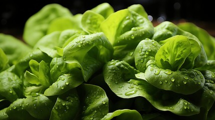 Healthy Food Background Green Lettuce Leaves, Background Images, Hd Wallpapers, Background Image