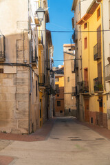Fototapeta na wymiar Old town street in Cocentaina, Alicante (Spain)