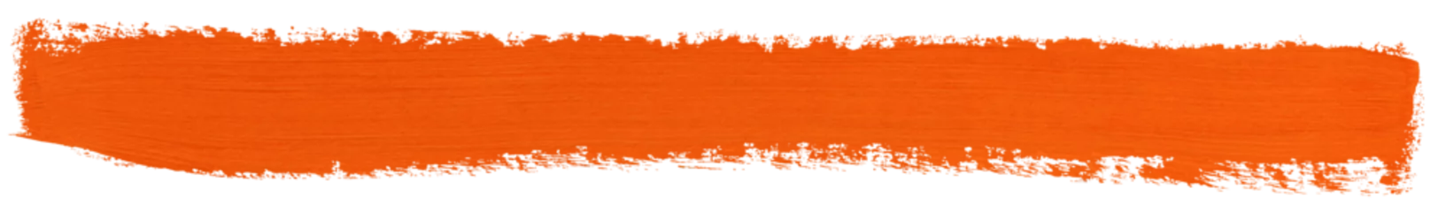 Foto op Plexiglas Orange stroke of paint isolated on transparent background © Roman Samokhin