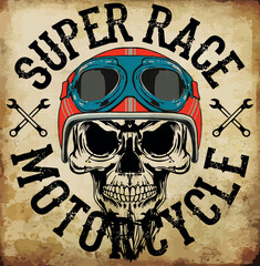 vintage motorcycle t-shirt design. Motorcycle service and racing vector t-shirt design