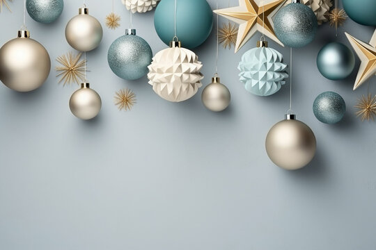 Christmas festive background. Blurred Christmas background, festive Christmas multicolor bokeh background.