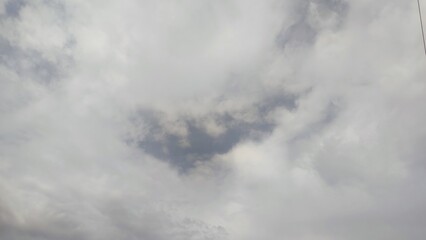 Fototapeta na wymiar Blue sky, white clouds nature landscape background 