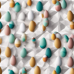 Egg-stravagant Elegance: Transform Your Walls with Modern Abstract Easter Egg Wallpaper!