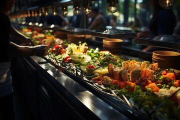 Obraz premium all inclusive food buffet at the hotel