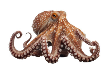 Fototapeta premium Octopus on a light background. Generative artificial intelligence