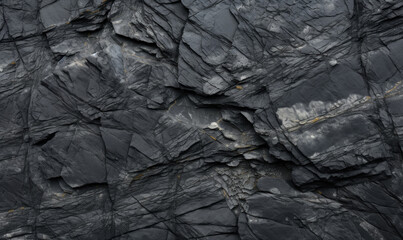volumetric background texture of black volcanic stone Beautiful lighting enhances