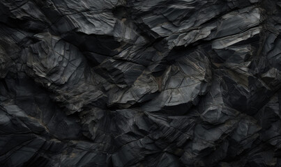 volumetric background texture of black volcanic stone with beautiful lighting.​