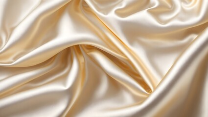 Obraz premium Abstract background of light beige silk satin, with a subtle sheen. Background, texture.