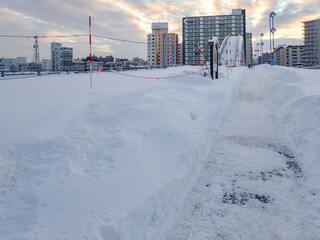 冬の幌平橋（北海道札幌市）