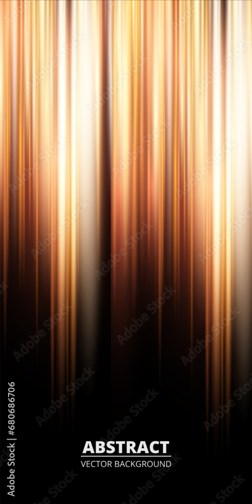 Poster black and orange modern abstract background with yellow glowing movement and high-speed light effect