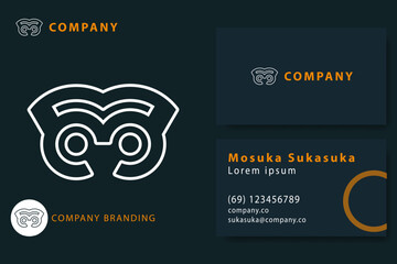 minimalist Logo Design Vector Template for a high-end brand personality. logo for business. internet. online shop. label or packaging.