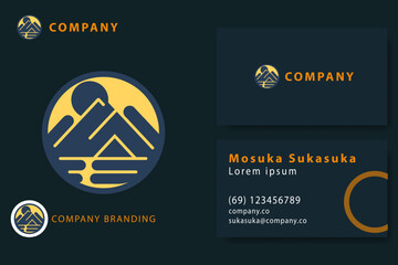 Abstract minimalist monogram Logo Design Vector Template for a high-end brand personality. Monogram for business. internet. online shop. label or packaging.