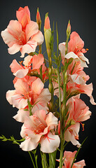 Gladiolus neon generative ai