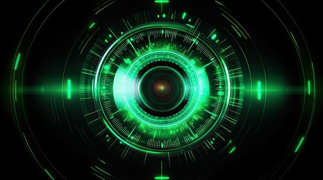 Digital eye. Cyber security network. abstract technology background. Futuristic tech business innovation wallpaper