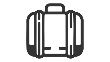 Baggage, luggage line icon, outline vector sign, linear style pictogram isolated on white.