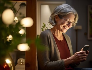 The Joyful Connection: An Older Woman's Delightful Encounter with Modern Technology
