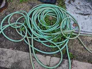 hose on the ground