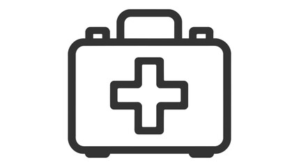 This First Aid Box icon is in Line style available to download as EPS 10