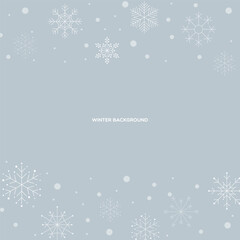 White Snowy Winter Background Collection
