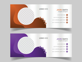 Modern and Minimal email signature design,Corporate email signature design template, Corporate business professional modern email signature template