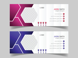 Modern and Minimal email signature design,Corporate email signature design template, Corporate business professional modern email signature template