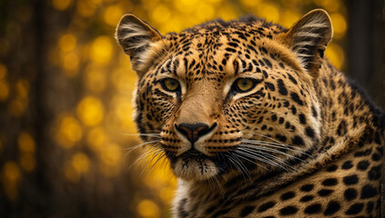 A Leopard in its prime, highlighting the power and elegance of this big cat - AI Generative