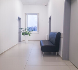 Shot of the waiting area in the modern office or clinic. Interior