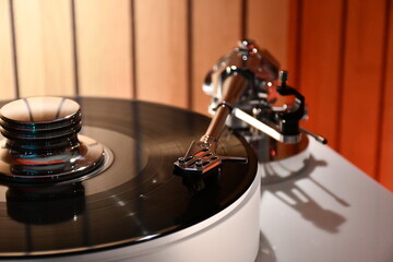 vinyl record player