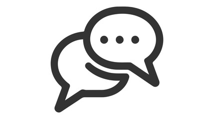 Communication Icon on white background
