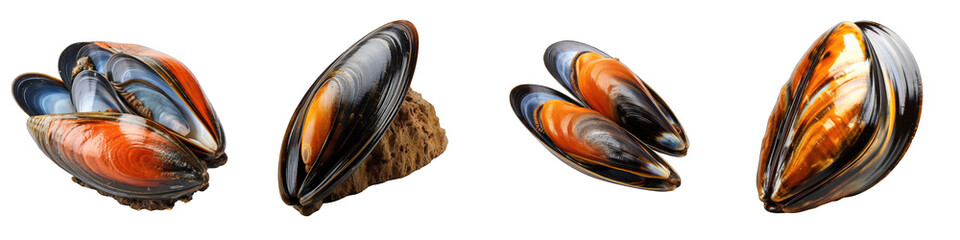 Stuffed Mussel Hyperrealistic Highly Detailed Isolated On Transparent Background Png File