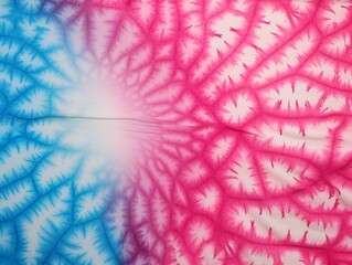 Blue pink color Tie dye shibori Cotton Fabric Ink textured Japanese background pattern. AI generated
