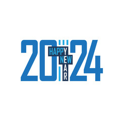 Happy New Year. 2024. Crossword puzzle.