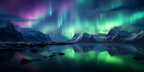 Aurora Borealis, delicate pinks and teals, focus on textural quality of lights, starry backdrop
