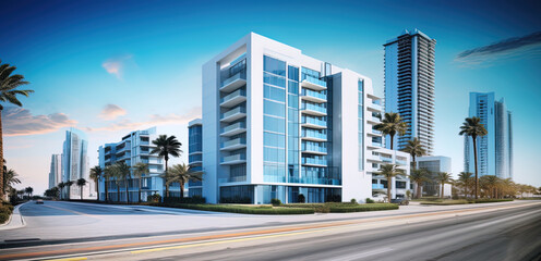 Fototapeta na wymiar Create Impact with an Elegant Commercial Real Estate Web Banner.