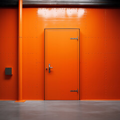 industrial door orange