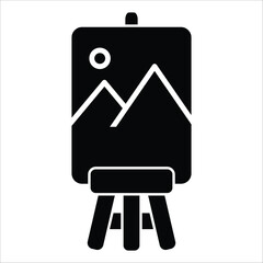 painting board - canvas icon vector design template