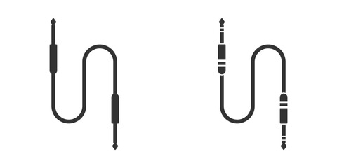 Guitar cable icon. Vector illustration