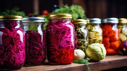 Vegetables pickle preserved food jar produce wallpaper background
