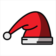 christmas hat icon vector design template