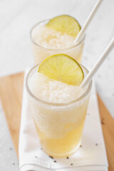 slushie with lime