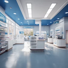 Papier Peint photo Pharmacie Interior de una farmacia