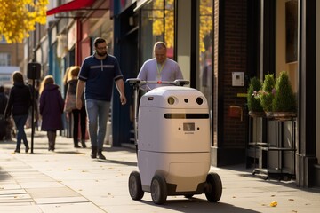 Futuristic robotic delivery technology